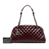 Secondhand Chanel Medium Quilted Patent Just Mademoiselle Bowling Bag