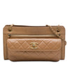 Chanel CC Quilted Lambskin Front Pocket Shoulder Bag Secondhand