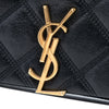 Saint Laurent Quilted Diamond Lambskin Becky Wallet on Chain Secondhand