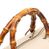 Gucci Medium Calfskin Bamboo Shopper Boston Bag Secondhand