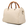 Gucci Medium Calfskin Bamboo Shopper Boston Bag Secondhand