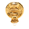 Chanel CC Gold Plated Button Clip On Earrings Secondhand
