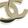 Chanel CC Enamel and Gold Plated Push Back Earrings Secondhand