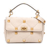 Secondhand Valentino Large Grained Calfskin Roman Stud Satchel