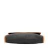 Saint Laurent Leather Trimmed Coated Canvas Clutch Secondhand
