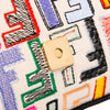 Fendi Chinese Valentines Day Zucca Embroidered Canvas Baguette Satchel Secondhand