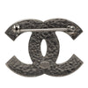 Chanel CC Enamel and Brass Brooch Secondhand