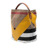 Burberry Medium Mega Check Canvas and Calfskin Chevron Ashby Bucket Secondhand