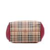 Secondhand Burberry Small Leather Trimmed Haymarket Check Coated Canvas Canterbury Tote