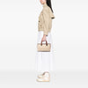 LOEWE Croc Embossed Leather Trimmed Mesh Anagram Satchel Secondhand