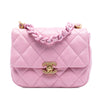 Chanel Mini Quilted Lambskin Lacquered Chain Flap Secondhand