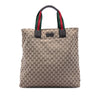 Secondhand Gucci GG Canvas Web Vertical Tote