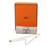 Hermès Gold Plated Enamel Mini Pop H Pendant Necklace Secondhand