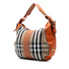 Burberry Medium House Check Canvas Ashwood Hobo Secondhand