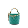 Chanel Quilted Lambskin Afternoon Tea Vanity Case with Chain Secondhand