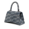Balenciaga Small BB Monogram Denim Hourglass Top Handle Bag Secondhand
