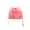 Balenciaga Lambskin Motocross Move On Drawstring Pouch Secondhand
