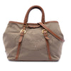 Prada Canvas Canapa Logo Bow Satchel Secondhand