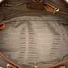 Prada Canvas Canapa Logo Bow Satchel Secondhand