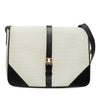 Saint Laurent Leather Trimmed Canvas Messenger Bag Secondhand