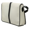 Saint Laurent Leather Trimmed Canvas Messenger Bag Secondhand
