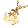 Secondhand Chanel Gold Plated Triple CC Pendant Necklace