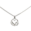 Dior Brass Heart Logo Pendant Necklace Secondhand