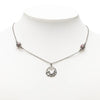 Dior Brass Heart Logo Pendant Necklace Secondhand