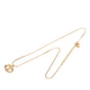 Dior Gold Plated CD Logo Pendant Necklace Secondhand