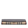 Burberry Leather and Haymarket Check Nylon Porter Continental Wallet Secondhand