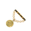 Secondhand Chanel CC Gold Plated Faux Pearl Chain Brooch