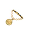 Secondhand Chanel CC Gold Plated Faux Pearl Chain Brooch