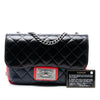 Chanel Medium Tricolor Quilted Glazed Calfskin CC Plate Flap Secondhand