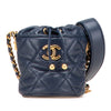 Chanel Mini Quilted Caviar Medallion Charms Drawstring Bucket Bag Secondhand