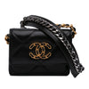Chanel Lambskin 19 Flap Coin Purse With Chain Secondhand