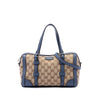 Gucci Small GG Canvas Belted Boston Bag Secondhand