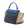 Celine Small Tricolor Leather Trapeze Satchel Secondhand