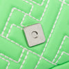 Fendi Zucca Embossed Stitched Leather Baguette Satchel Secondhand