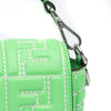 Fendi Zucca Embossed Stitched Leather Baguette Satchel Secondhand