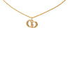 Dior Gold Plated CD Logo Pendant Necklace Secondhand