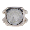 Hermès Silver Plated Bijouterie Fantaisie Corozo Ring Secondhand
