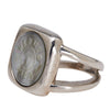 Hermès Silver Plated Bijouterie Fantaisie Corozo Ring Secondhand