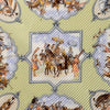 Hermès Les Chevaux des Moghols Pleated Silk Scarf Secondhand