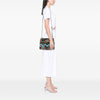 Prada Small Saffiano Lux Lily Print Galleria Double Zip Satchel Secondhand