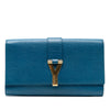 Secondhand Saint Laurent Textured Leather Chyc Ligne Clutch
