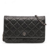 Chanel CC Quilted Crinkled Calfskin Wallet On Chain Secondhand