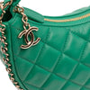 Chanel Small Quilted Lambskin Chain Around Hook Hobo Bag Secondhand