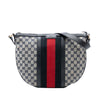 Gucci Medium GG Canvas Web Half Moon Crossbody Secondhand