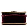 Prada Micro Croc Embossed Leather Trimmed Velluto Cahier Crossbody Secondhand