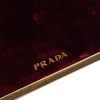 Prada Micro Croc Embossed Leather Trimmed Velluto Cahier Crossbody Secondhand